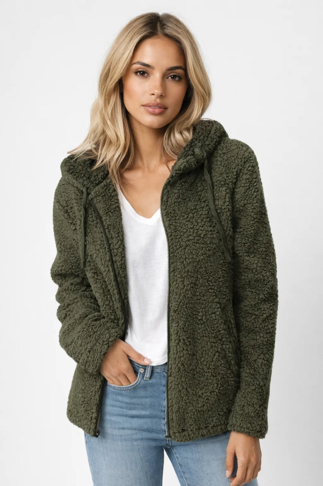 Dames Vest Met Capuchon Comfortabel Lente Collectie