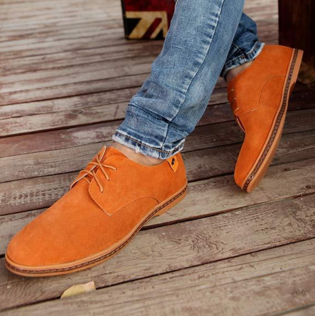 Veterschoenen Heren Vegan Suède Oxford Stijl Zwart Bruin Grijs Blauw Comfortabel Chique Casual Dagelijks