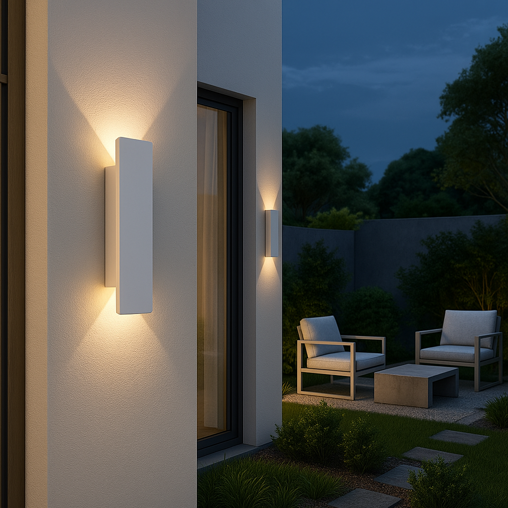 LED Wandlamp Rechthoekig Aluminium Waterdicht IP65 Buitenverlichting Gevellamp Balkon Tuin Sfeerverlichting Energiezuinig Moderne Wandarmatuur