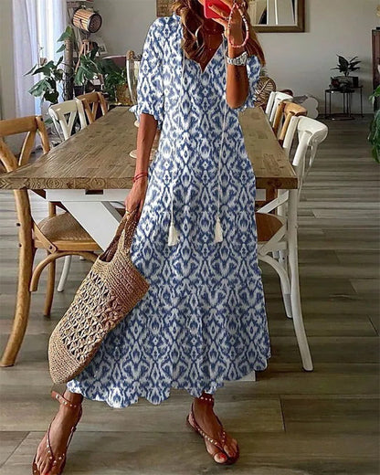 Dames Boho Zomerjurk Losse Pasvorm