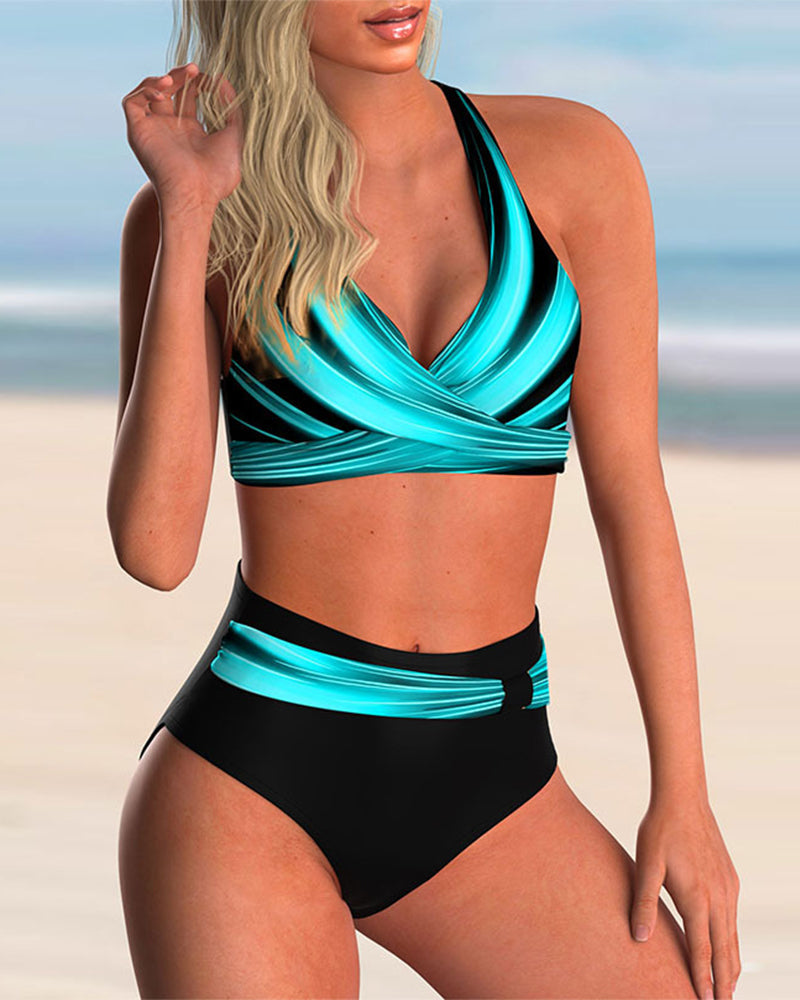 Dames Bikini-set Met Kruisuitsnede Comfortabele Pasvorm