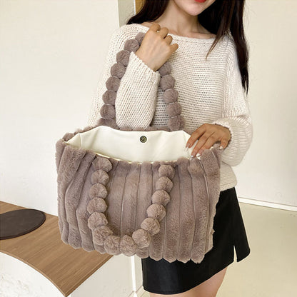 Pluche Schoudertas Extra Zachte Cloudpuff Tas