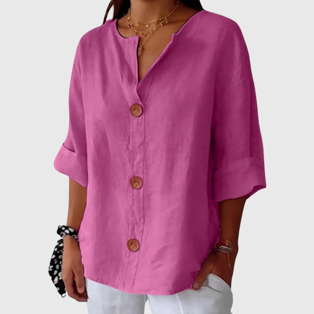 Dames Blouse Lichtgewicht Comfortabele Pasvorm Elegant