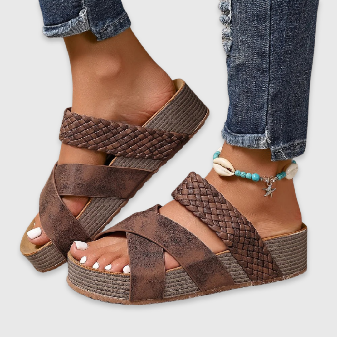 Dames Sandalen Gevlochten Detail - StudioMarella