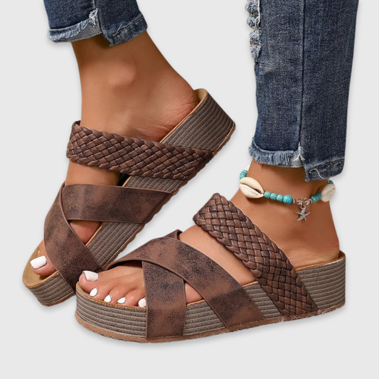 Dames Sandalen Gevlochten Detail - StudioMarella