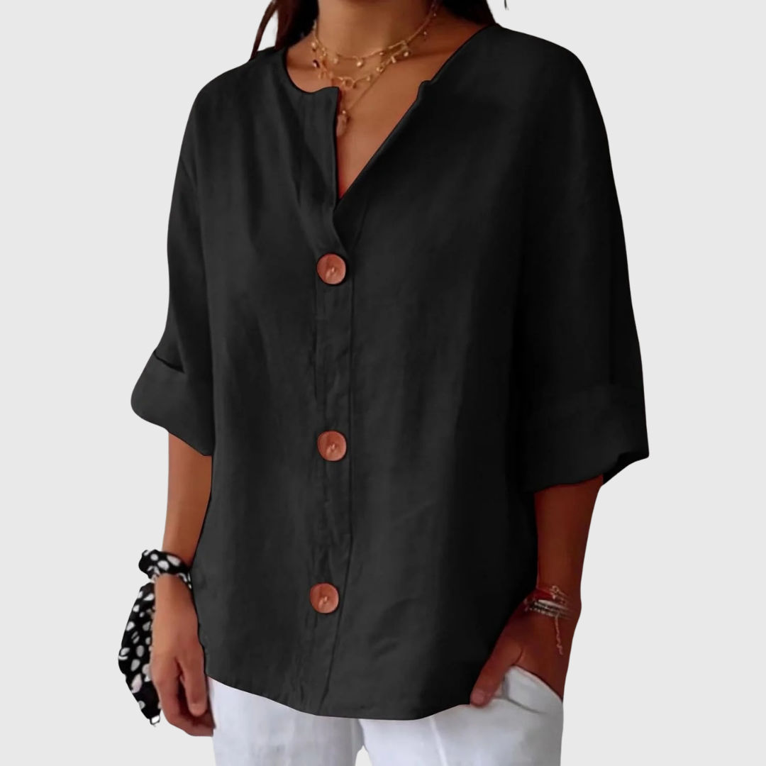 Dames Blouse Lichtgewicht Comfortabele Pasvorm Elegant