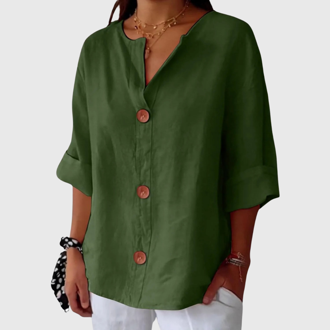 Dames Blouse Lichtgewicht Comfortabele Pasvorm Elegant