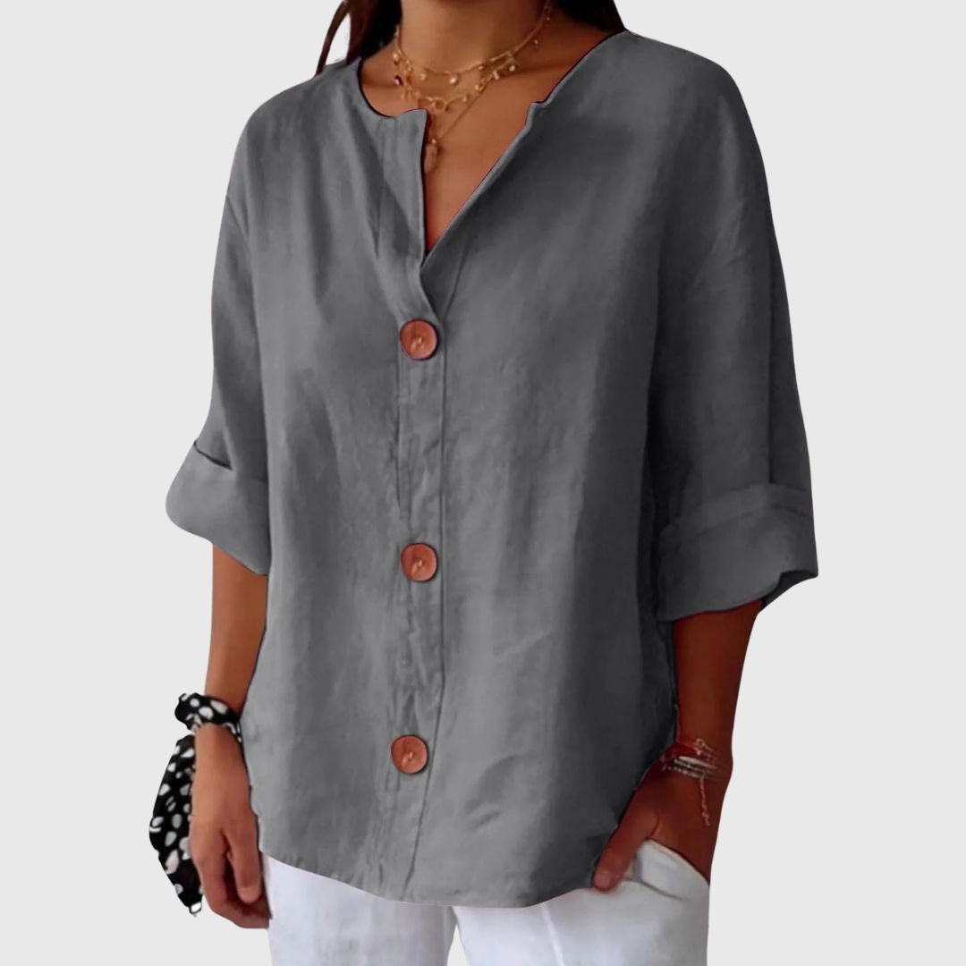 Dames Blouse Lichtgewicht Comfortabele Pasvorm Elegant