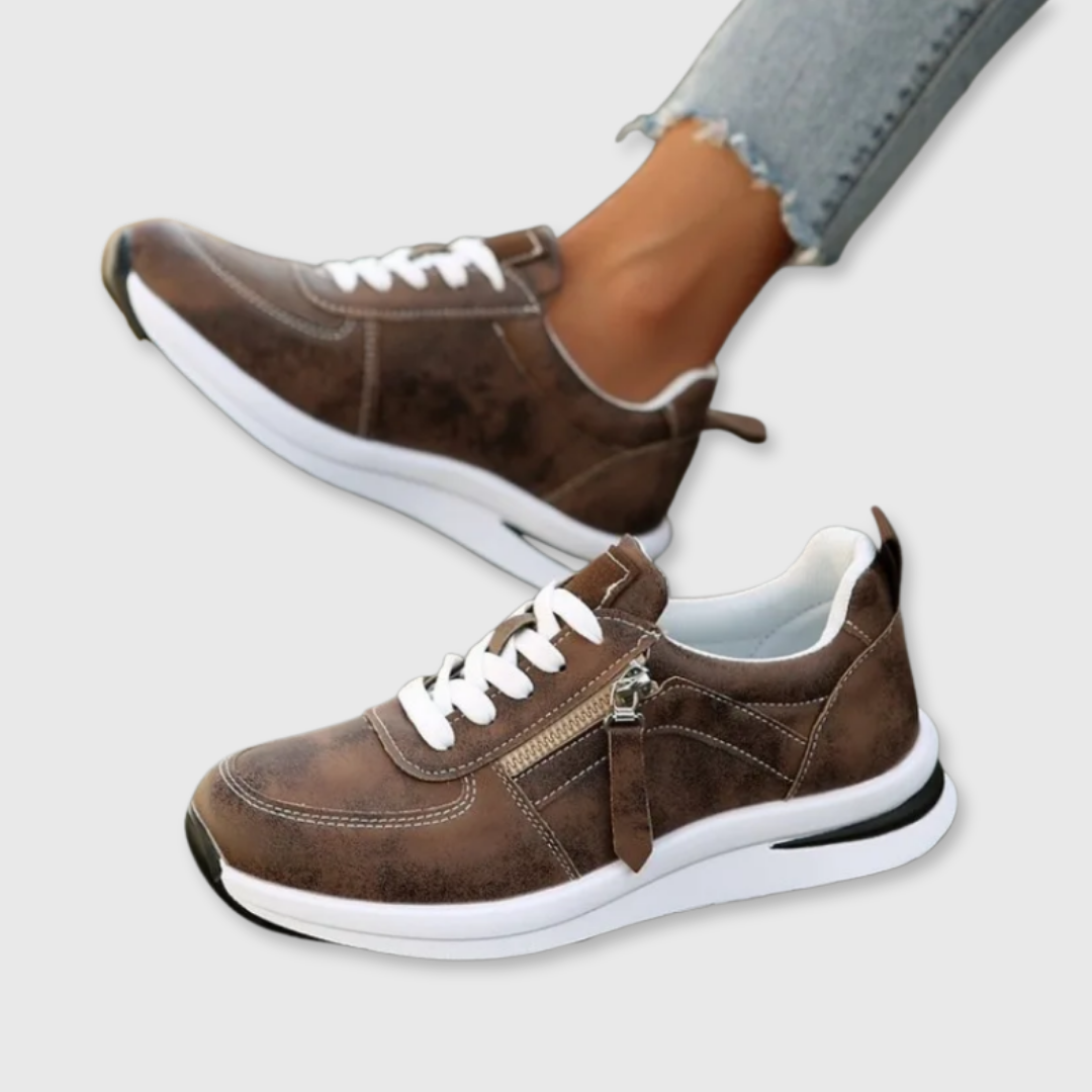 Dames Sneakers Met Rits Comfortabele Pasvorm - StudioMarella