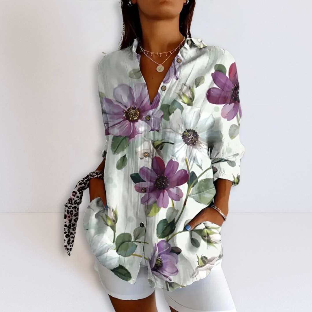 Dames Blouse Comfortabel Losvallend Gedrukt