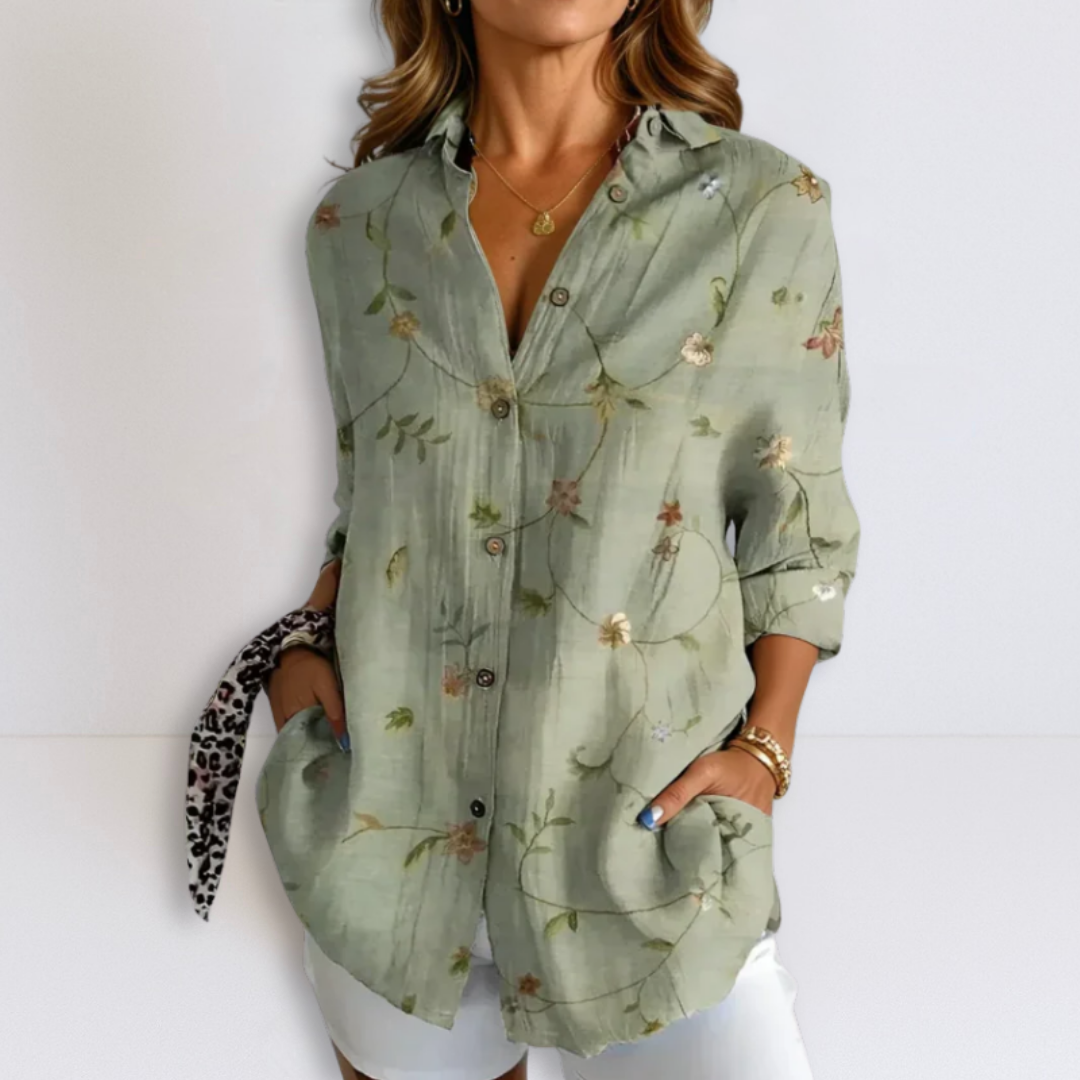 Dames Blouse Comfortabel Losvallend Gedrukt - StudioMarella