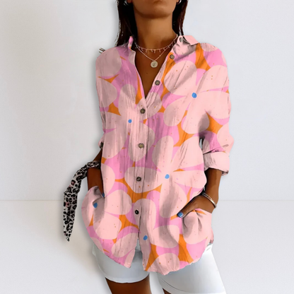 Dames Blouse Comfortabel Losvallend Gedrukt