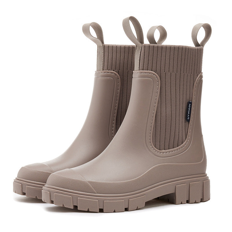 Dames Regenlaarzen Waterdicht met Antislip Zool