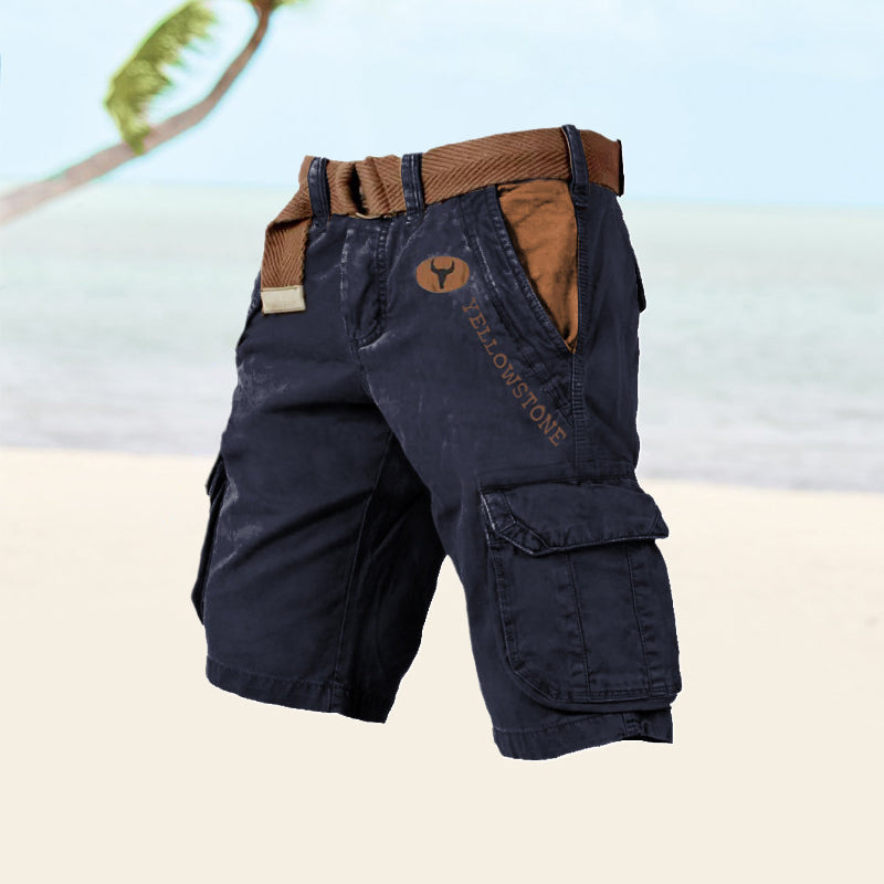 Heren Shorts Cargo Zomerbroek Met Veel Zakken