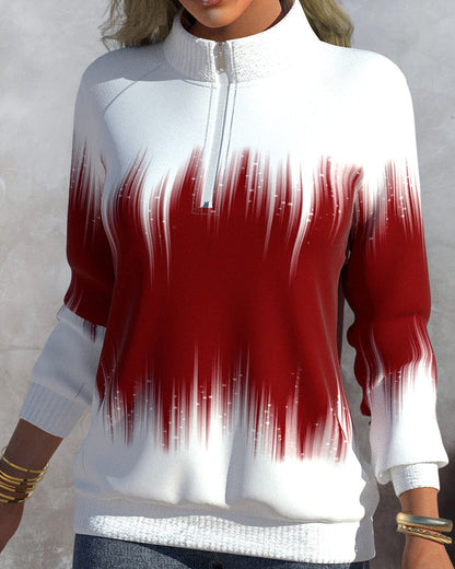 Unisex Sweatshirt met Kraag Comfortabel voor Dames en Heren