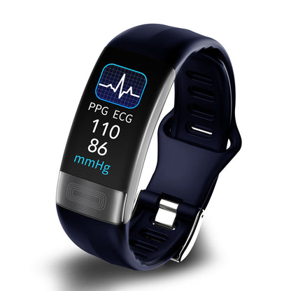 Slimme Gezondheidsarmband met ECG en Bloeddrukmeting voor Dagelijkse Monitoring 24/7