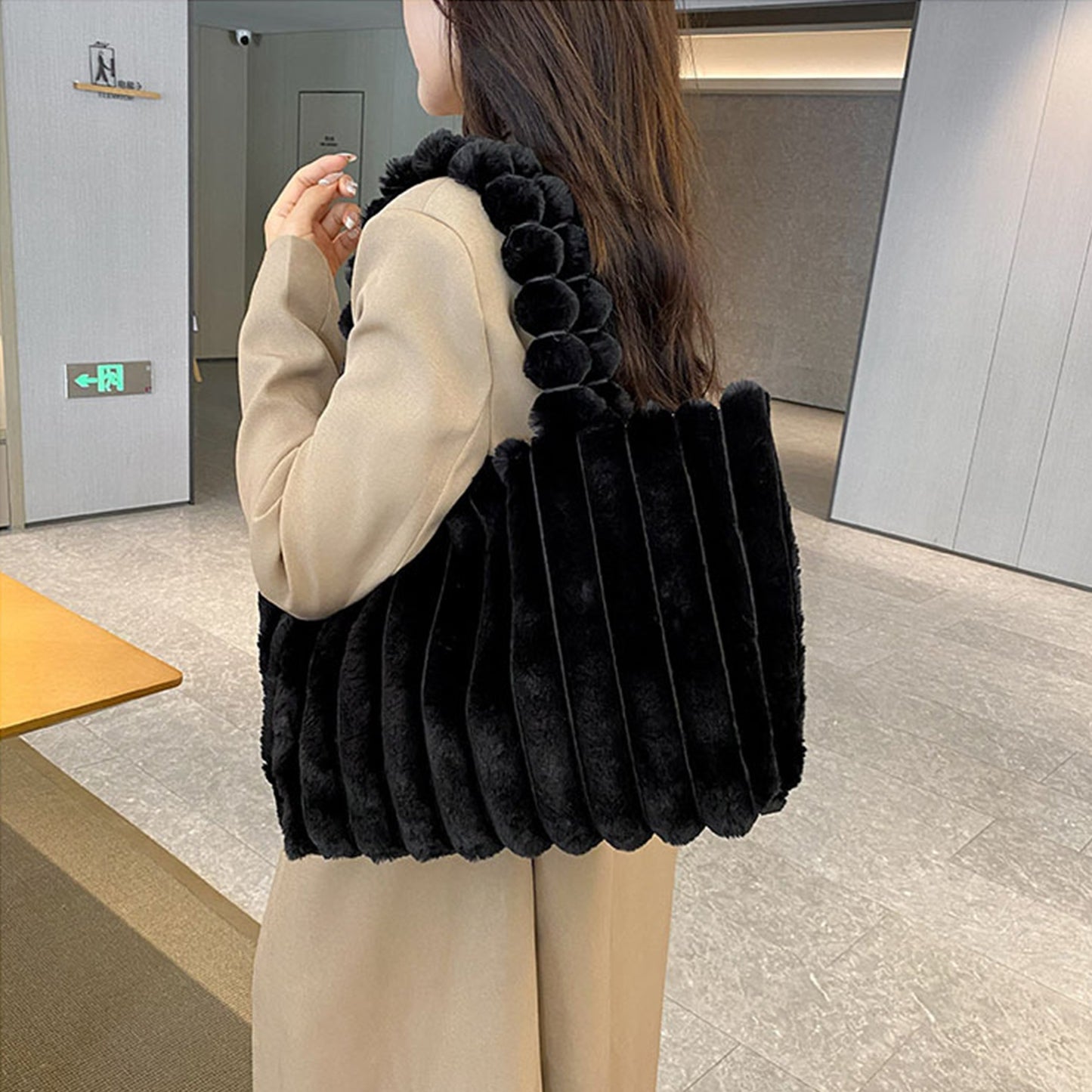Pluche Schoudertas Extra Zachte Cloudpuff Tas