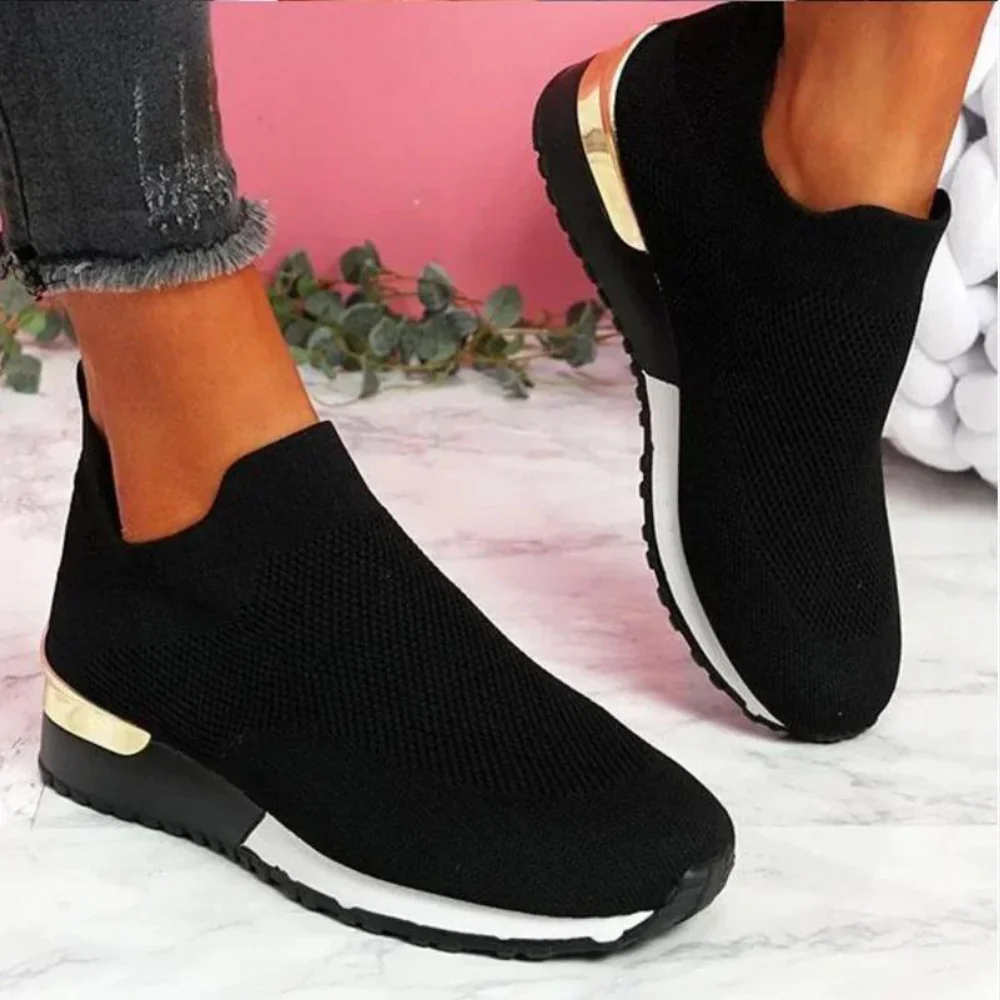 Dames Sneakers Elastisch Ademend Zonder Veters
