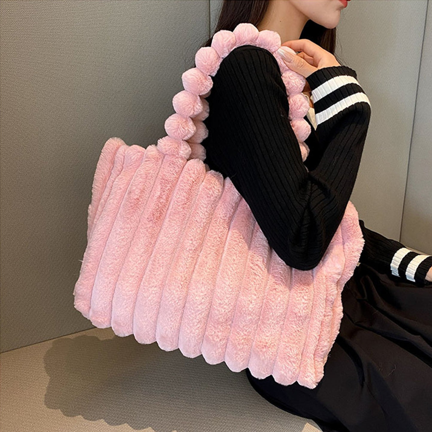 Pluche Schoudertas Extra Zachte Cloudpuff Tas