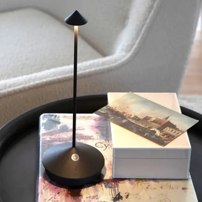 Tafellamp Draadloos Dimbaar LED Oplaadbaar USB Binnen Buiten Aluminium Wit Goud Zwart Grijs
