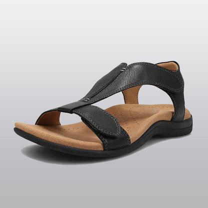 Orthopedische Dames Sandalen met Voetgewelfsteun T-band Verstelbaar Ademend Microvezel Zomer Comfortabel