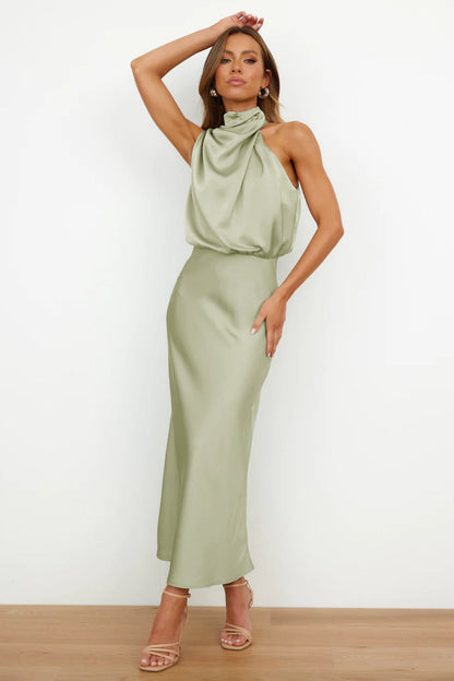 Maxi Jurk Collo Hoog Elegante Zomerjurk