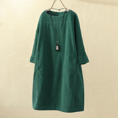 Dames Corduroy Trui Lange Mouw Corduroy Top
