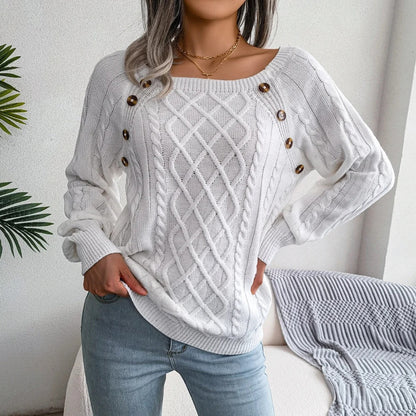 Dames Trui Kabelbrei Boothals Warm en Stijlvol