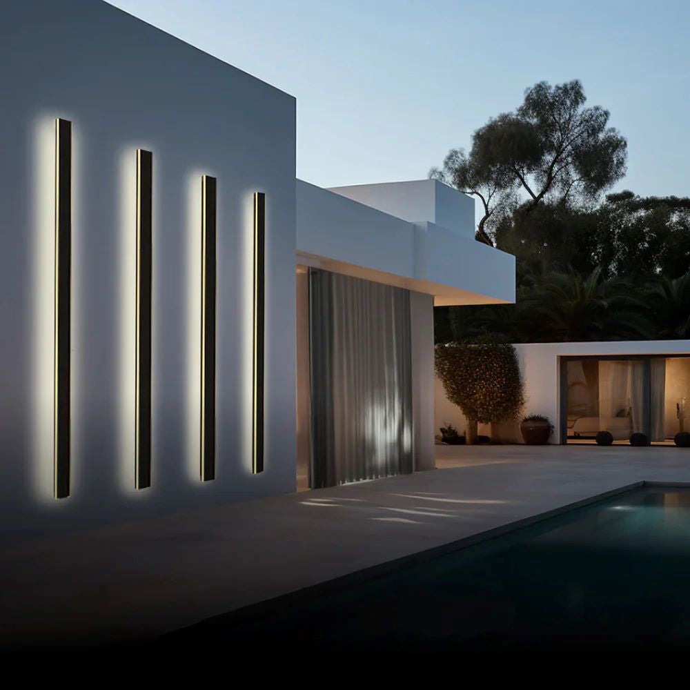 Buitenlamp Wandlamp LED Zwart Aluminium IP65 30-200cm Modern