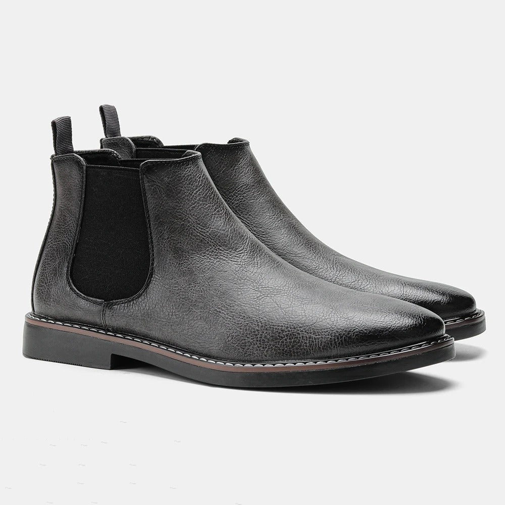 Zwarte Chelsea Boots voor Heren van Leer