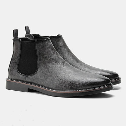Zwarte Chelsea Boots voor Heren van Leer