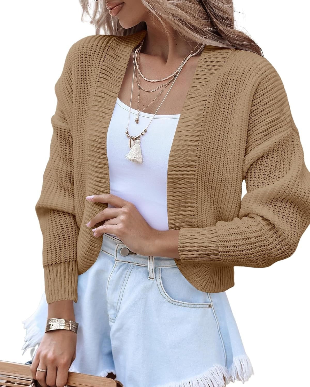 Dames Vest Gebreid Losse Fit Trendy Model