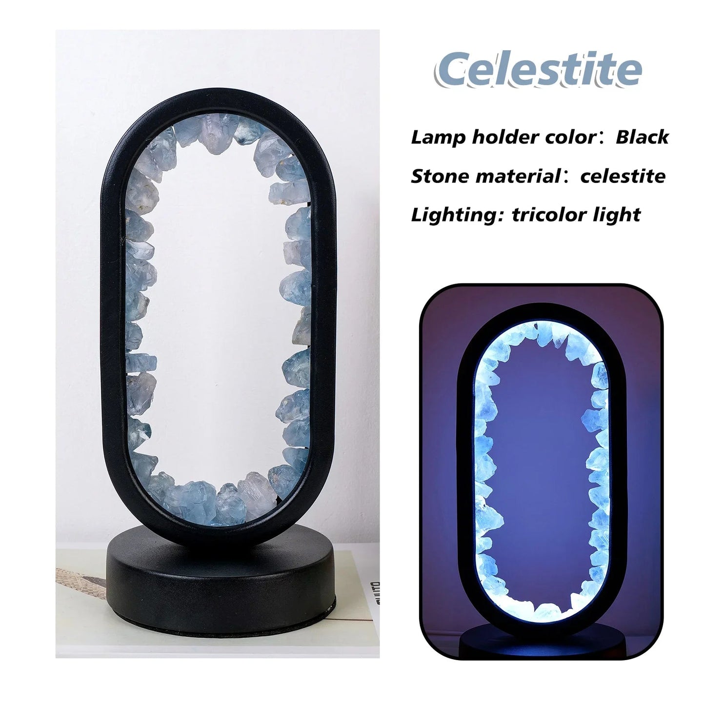 Tafellamp Amethist Handgemaakt Natuurkristal LED E14 Paars Roze Sfeer Slaapkamer Meditatie Yoga Rustgevend Decoratie Innerlijke Rust