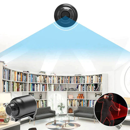 WiFi Beveiligingscamera met Nachtzicht en Bewegingsdetectie – Compacte Mini Bewakingscamera voor Thuis en Kantoor