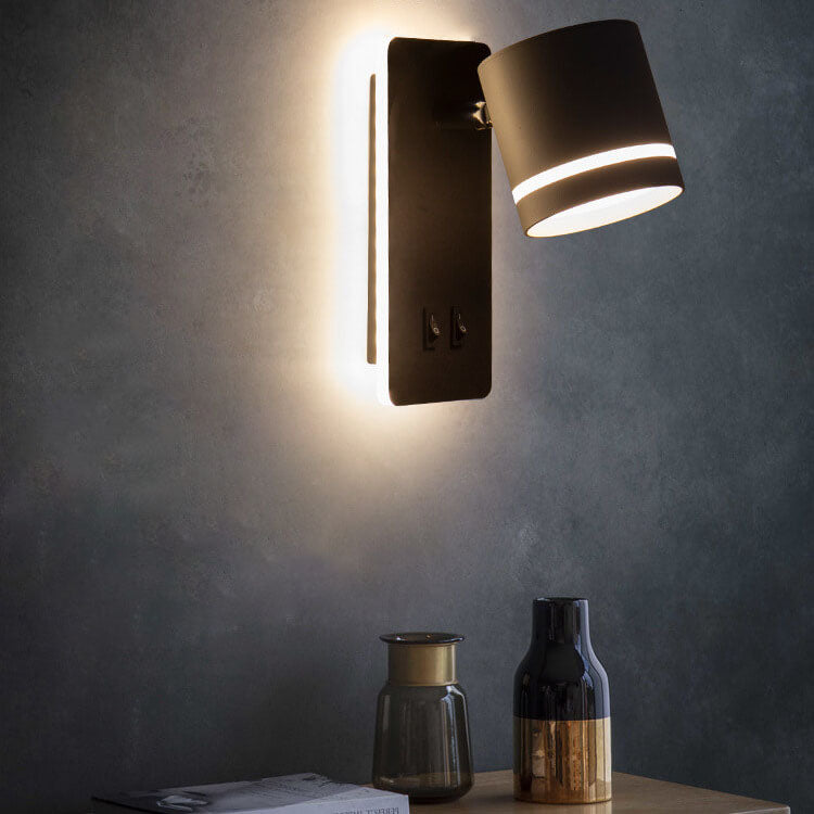 Wandlamp LED Verstelbaar IJzer Zwart Wit 15W Woonkamer Slaapkamer Hal Spotlamp Leeslamp Ingebouwde LED Moderne Wandspot