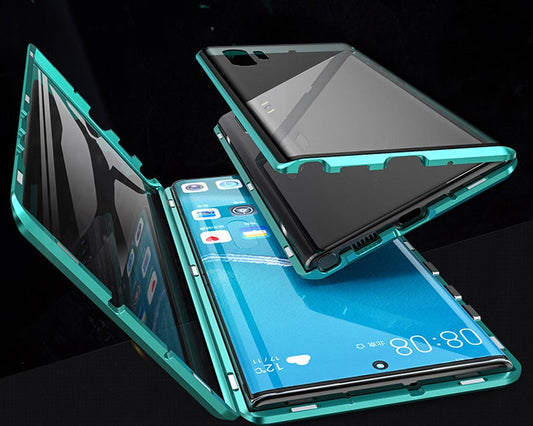 Magnetische Dubbelzijdige Telefoonhoes Gehard Glas voor Galaxy Modellen