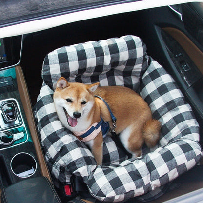 Hondenautostoel Draagbaar Reisbed Comfortabel Bolster Veilige Zetel voor Kleine Honden Katten Huisdieren