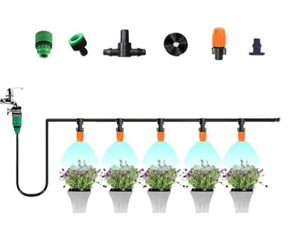 Druppelslang Irrigatiesysteem Verstelbare Sproeiers 5-20M Waterbesparend