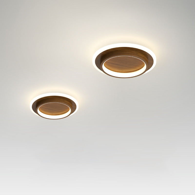 Plafondlamp Rond LED Modern Halo Design Metaal Acryl Flush Mount