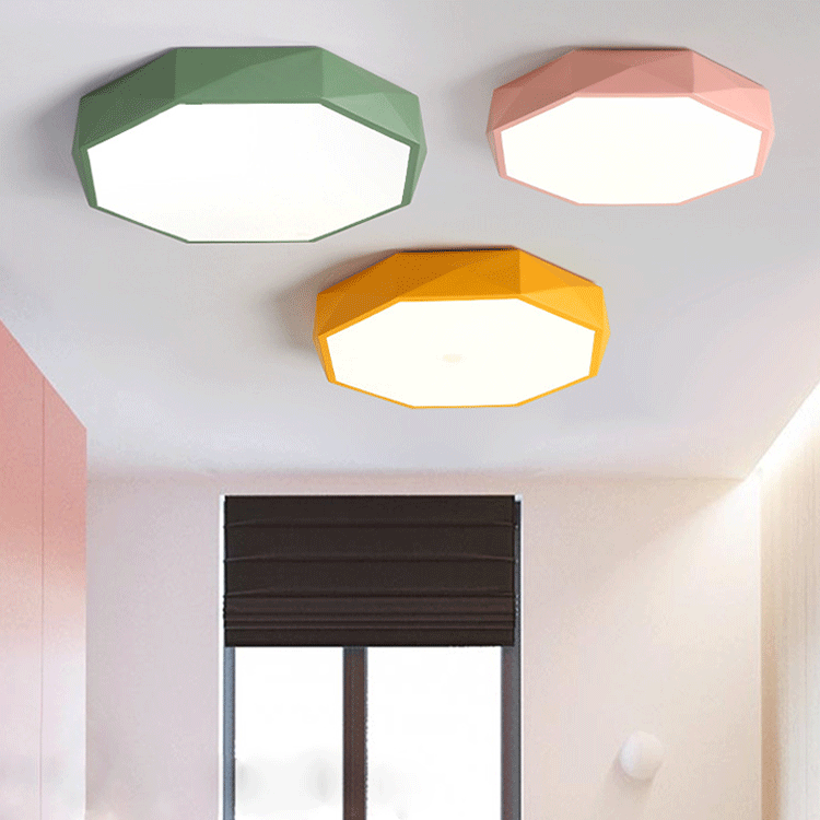 Plafondlamp Kinderkamer 30 cm LED Warm Wit of Koel Wit Acryl Vijf Kleuren Flush Mount