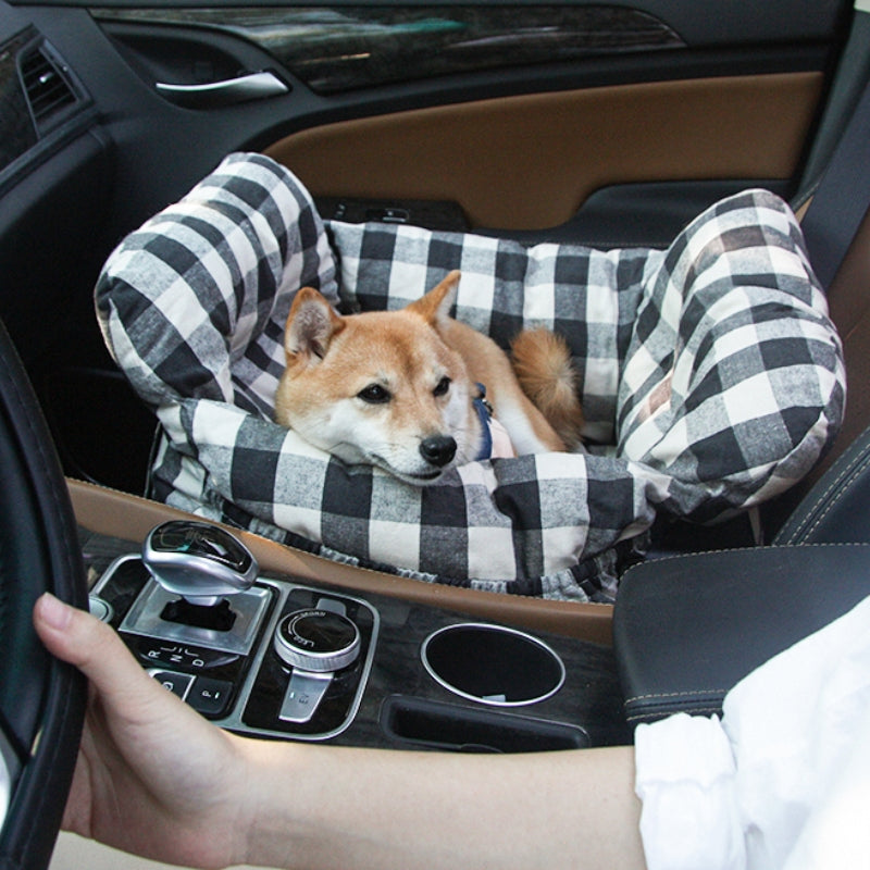 Hondenautostoel Draagbaar Reisbed Comfortabel Bolster Veilige Zetel voor Kleine Honden Katten Huisdieren