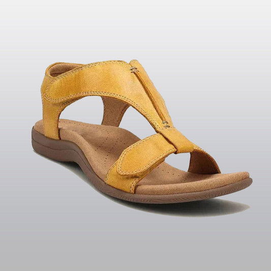 Orthopedische Dames Sandalen met Voetgewelfsteun T-band Verstelbaar Ademend Microvezel Zomer Comfortabel