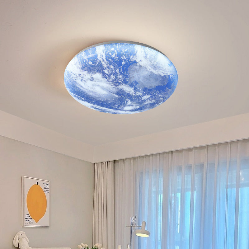 LED Plafondlamp Maanontwerp Hout Acryl Rond 26-48cm Slaapkamer Woonkamer Plafondlamp Maanlamp LED Verlichting Modern Interieur