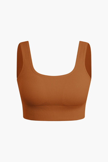 Yogaset Dames Naadloos met Crop Top en Shorts