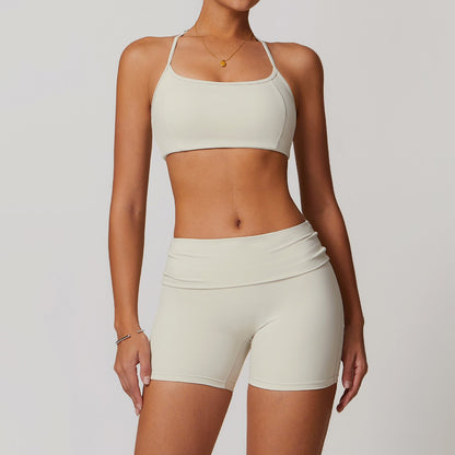 Yoga Outfit Dames Sneldrogend Naadloos Set met Broek en Top