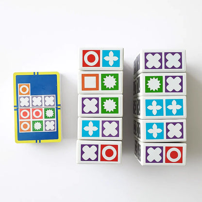 Logisch Gezelschapsspel Karton Kunststof 20x20x6cm Kinderen Volwassenen Concentratie Reactie Patroonherkenning Familiespel Denkspel