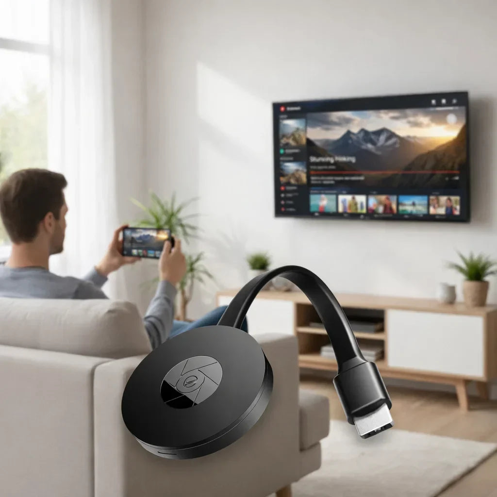 Screencast Adapter HDMI 1080p Wifi Miracast AirPlay DLNA TV Monitor Smartphone Spiegelen Android iOS Windows macOS Draadloos