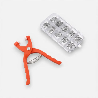 Drukknopentang Set met Opbergbox Zilver of Meerkleurig Compleet Gereedschap voor Textielreparatie Hobbynaaiprojecten Kledingaccessoires en DIY Creatieve Werkzaamheden Eenvoudig in Gebruik