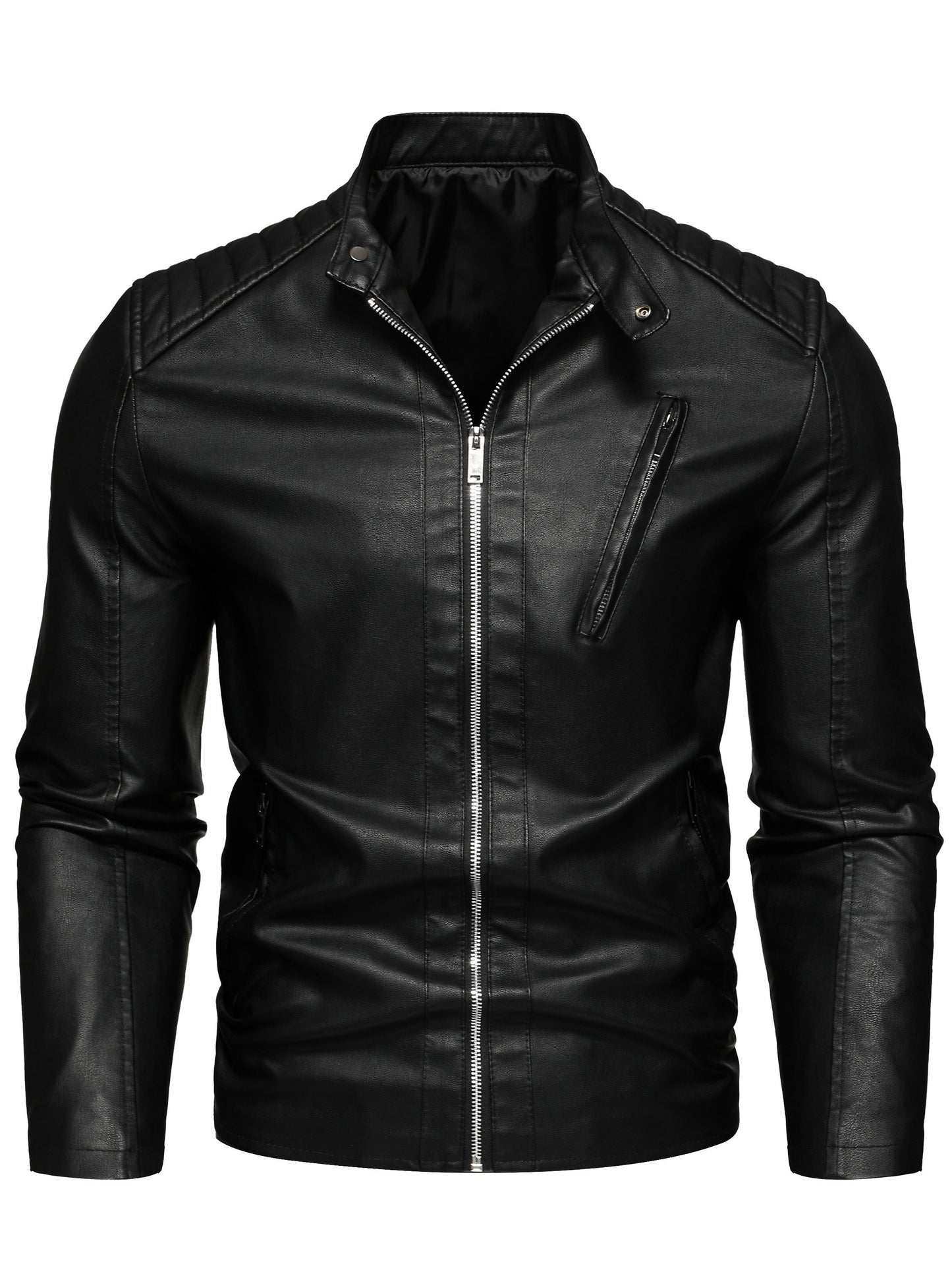 Leren Jas Met Rits Elegant Design