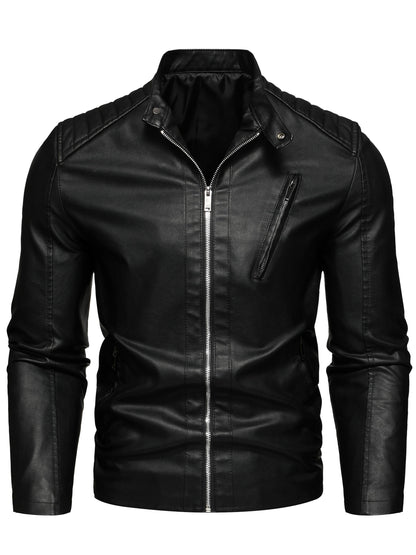 Leren Jas Met Rits Elegant Design